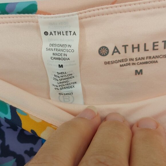 Athleta Bora Bora Bikini Bottom Clean Full Floral Printed Size Medium - Picture 5 of 7